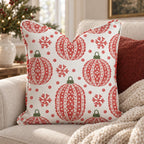 Frosted Ornaments Throw Pillow throw pillow - Hillcroft Home