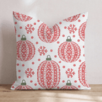 Frosted Ornaments Throw Pillow throw pillow - Hillcroft Home