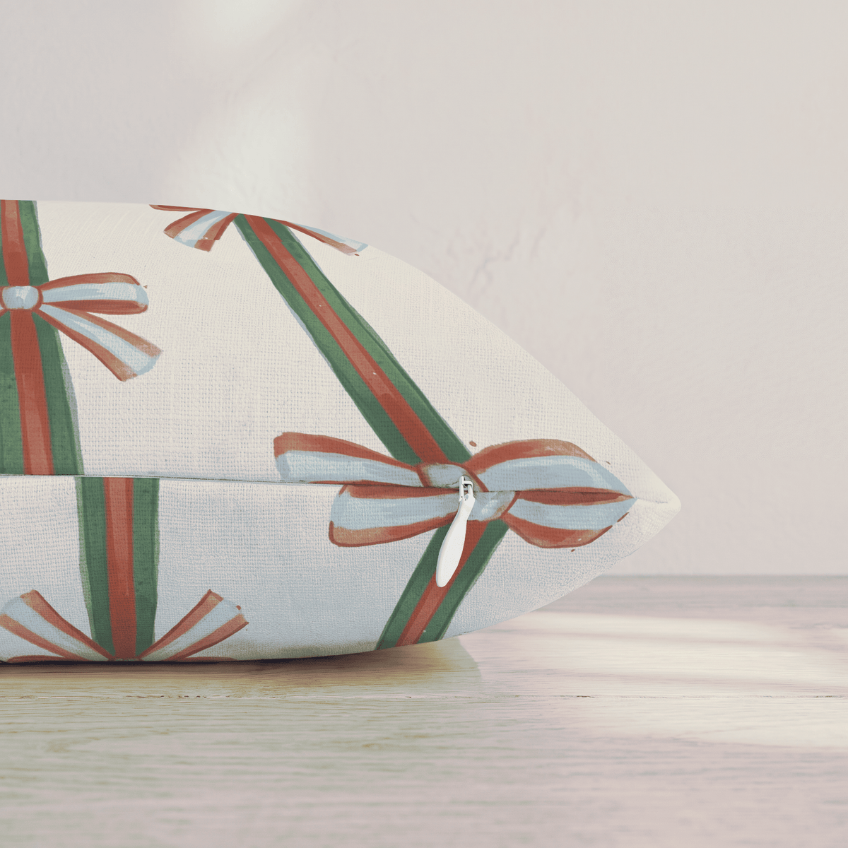 Frosted Ribbon Throw Pillow throw pillow - Hillcroft Home