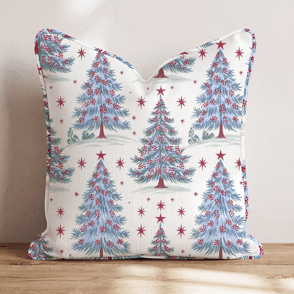 Frosted Spruce Throw Pillow throw pillow - Hillcroft Home