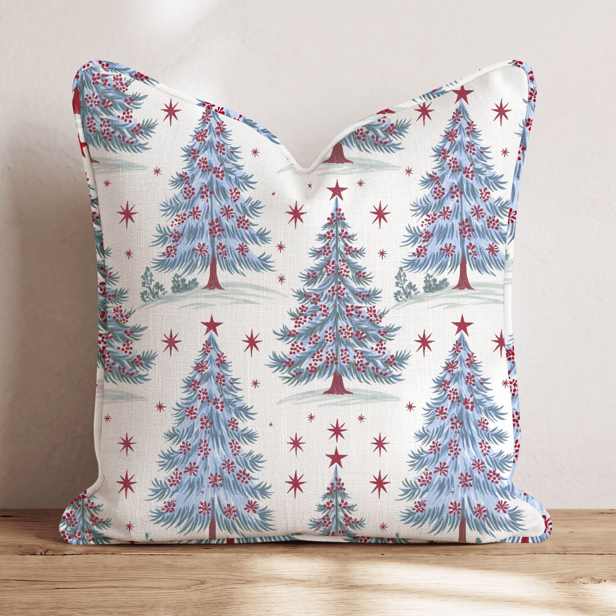 Frosted Spruce Throw Pillow throw pillow - Hillcroft Home