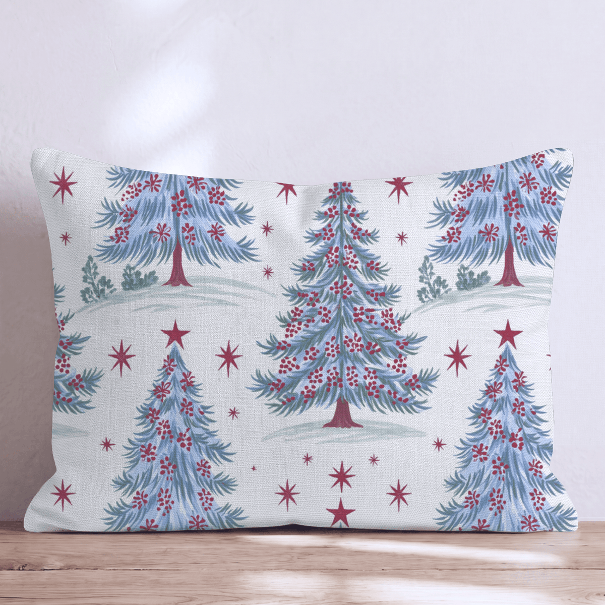 Frosted Spruce Throw Pillow throw pillow - Hillcroft Home