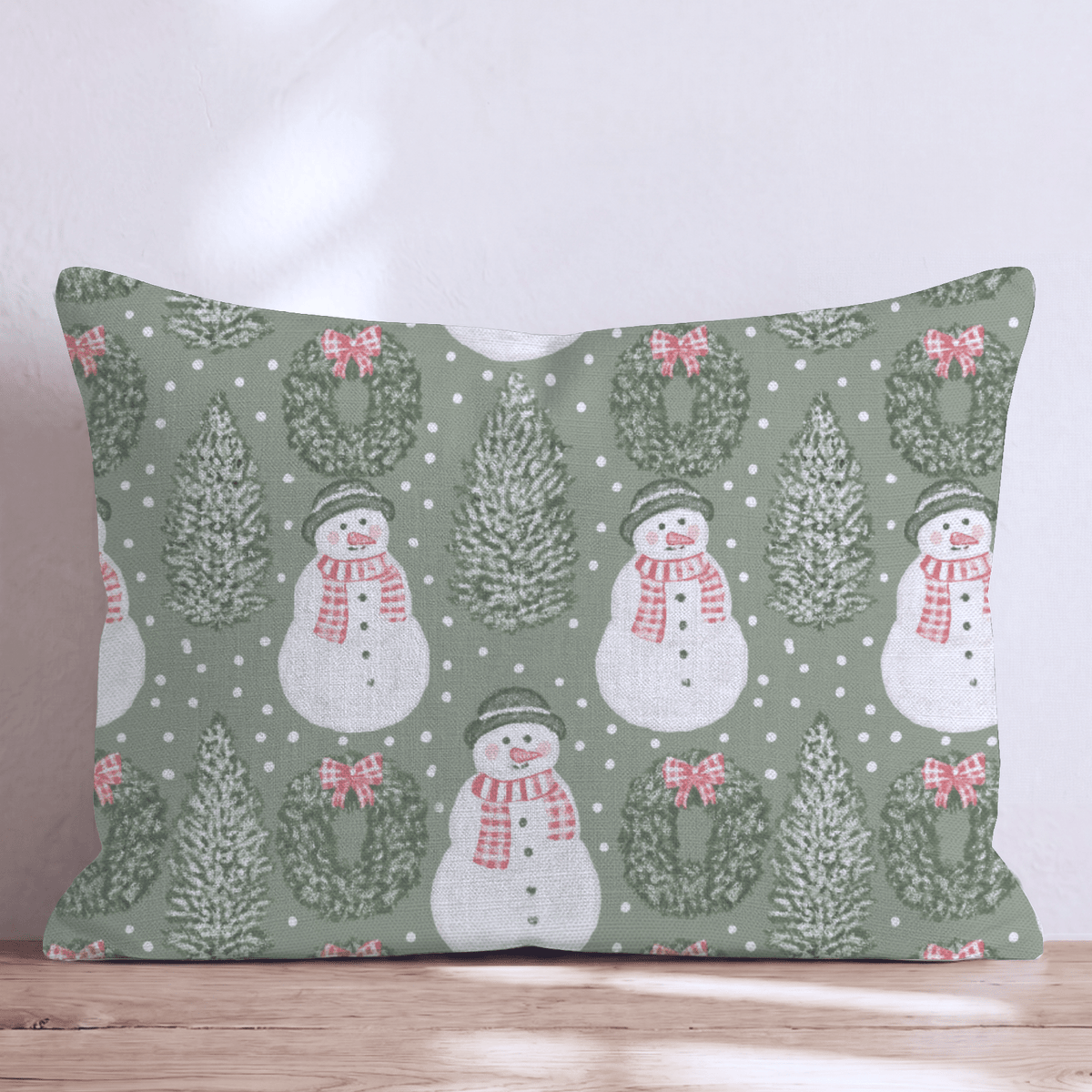 Frosty Friends Throw Pillow throw pillow - Hillcroft Home