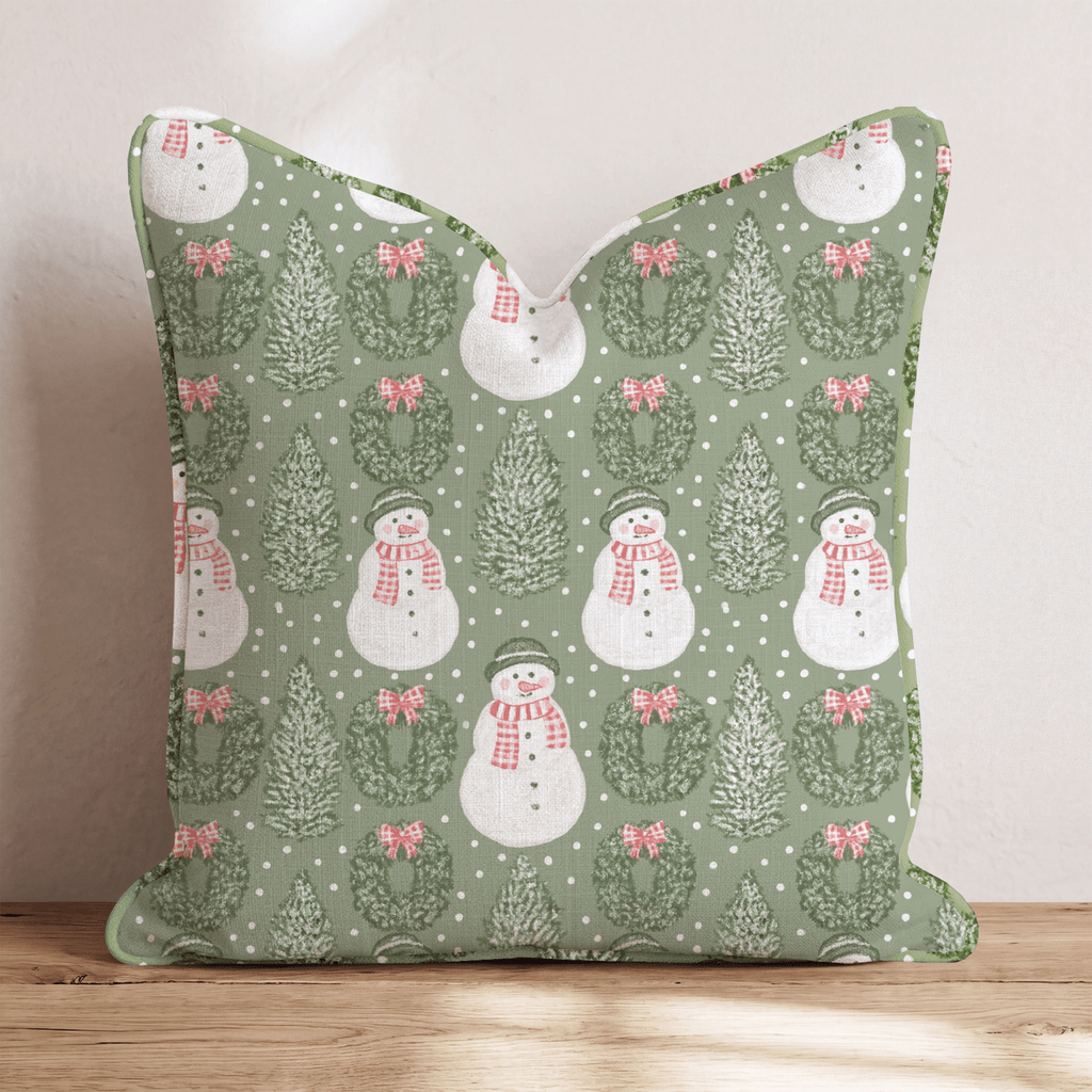 Frosty Friends Throw Pillow throw pillow - Hillcroft Home