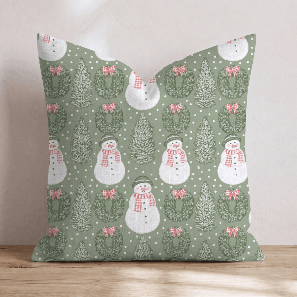 Frosty Friends Throw Pillow throw pillow - Hillcroft Home
