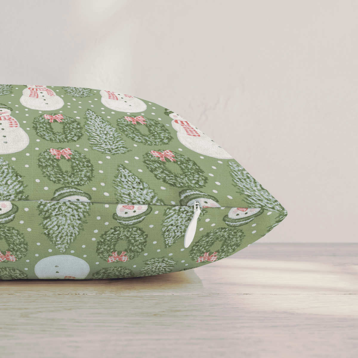 Frosty Friends Throw Pillow throw pillow - Hillcroft Home