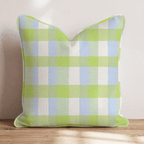Full Bloom Gingham Throw Pillow - Hillcroft Home