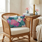 Full Bloom Hibiscus Throw Pillow - Hillcroft Home