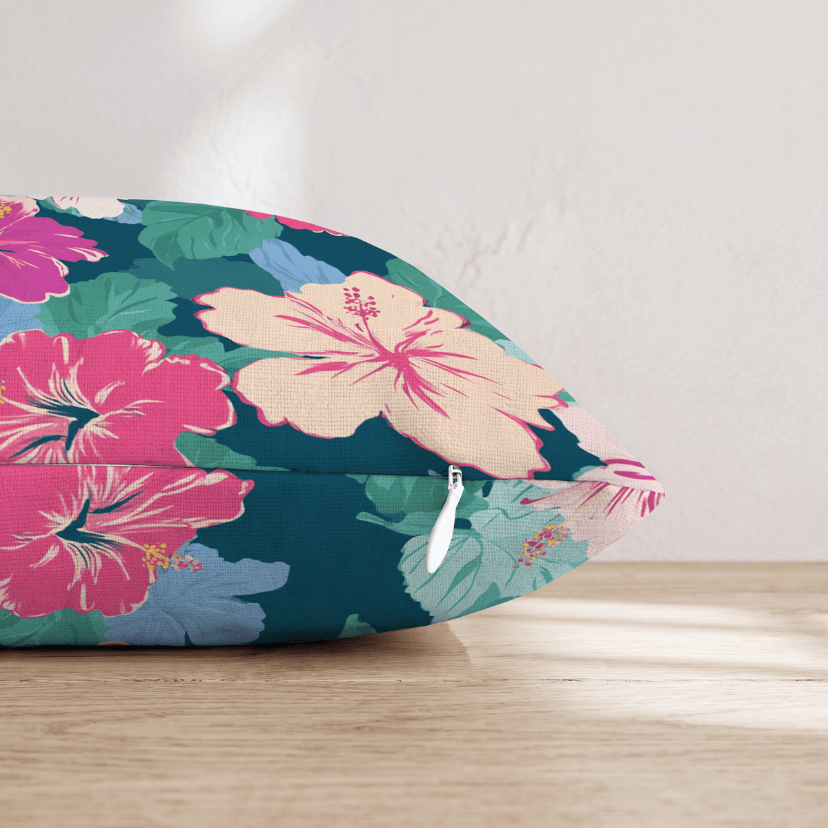 Full Bloom Hibiscus Throw Pillow - Hillcroft Home