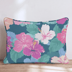 Full Bloom Hibiscus Throw Pillow - Hillcroft Home