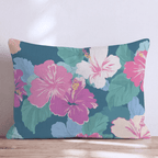Full Bloom Hibiscus Throw Pillow - Hillcroft Home
