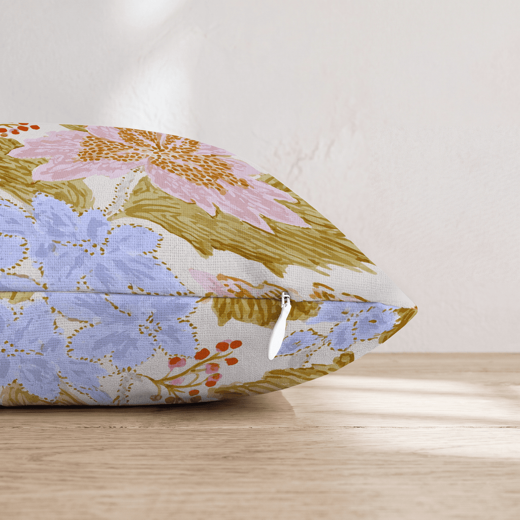 Fun and Floral Throw Pillow - Hillcroft Home