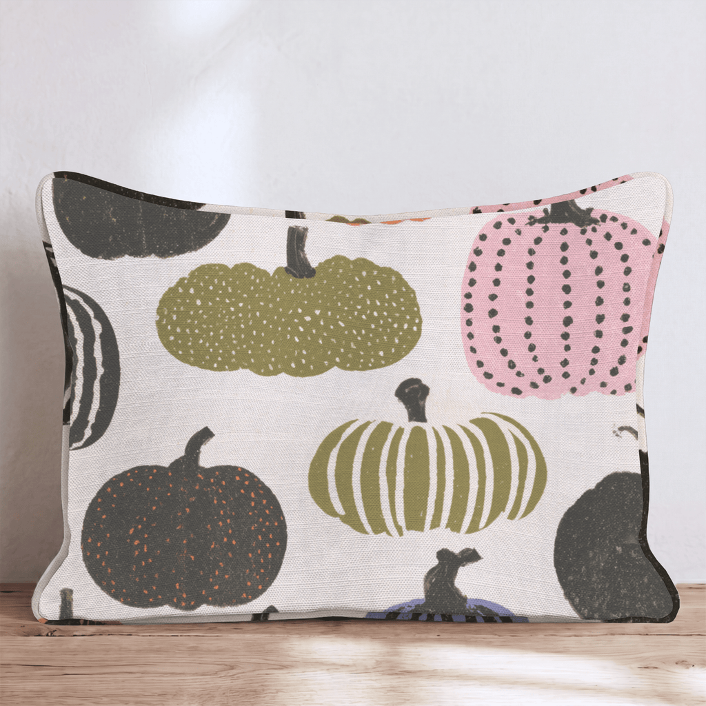 Funky Pumpkin Patch Throw Pillow - Hillcroft Home