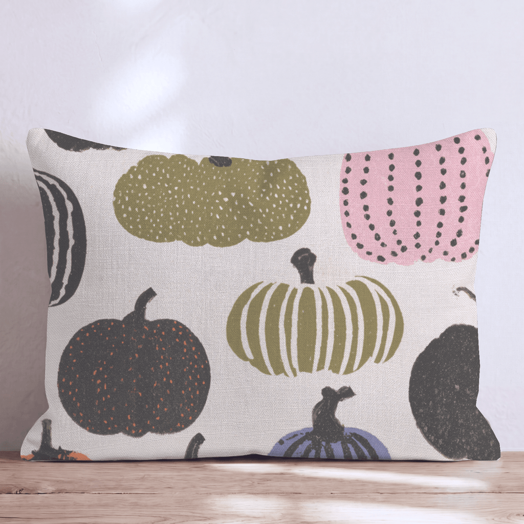 Funky Pumpkin Patch Throw Pillow - Hillcroft Home