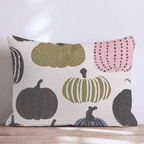 Funky Pumpkin Patch Throw Pillow - Hillcroft Home