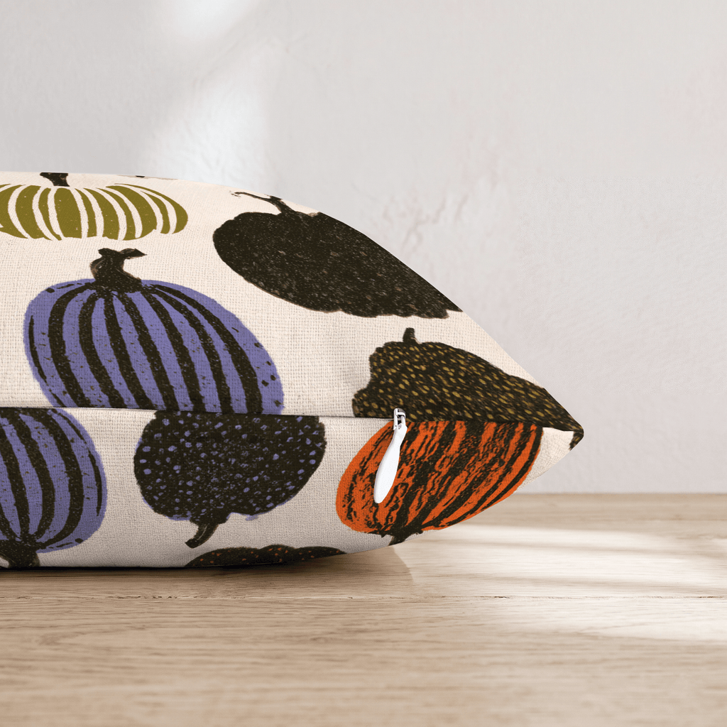 Funky Pumpkin Patch Throw Pillow - Hillcroft Home