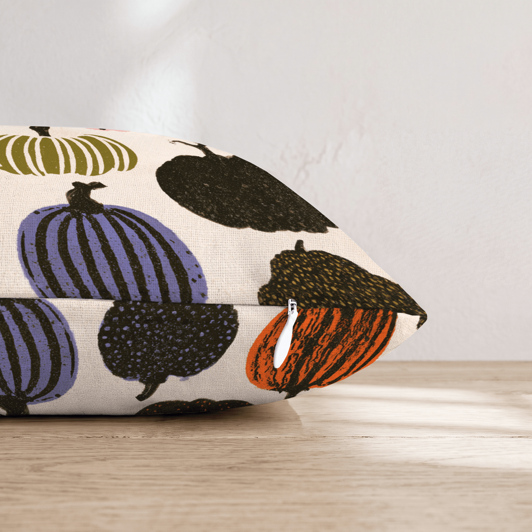 Funky Pumpkin Patch Throw Pillow - Hillcroft Home