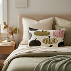 Funky Pumpkin Patch Throw Pillow - Hillcroft Home