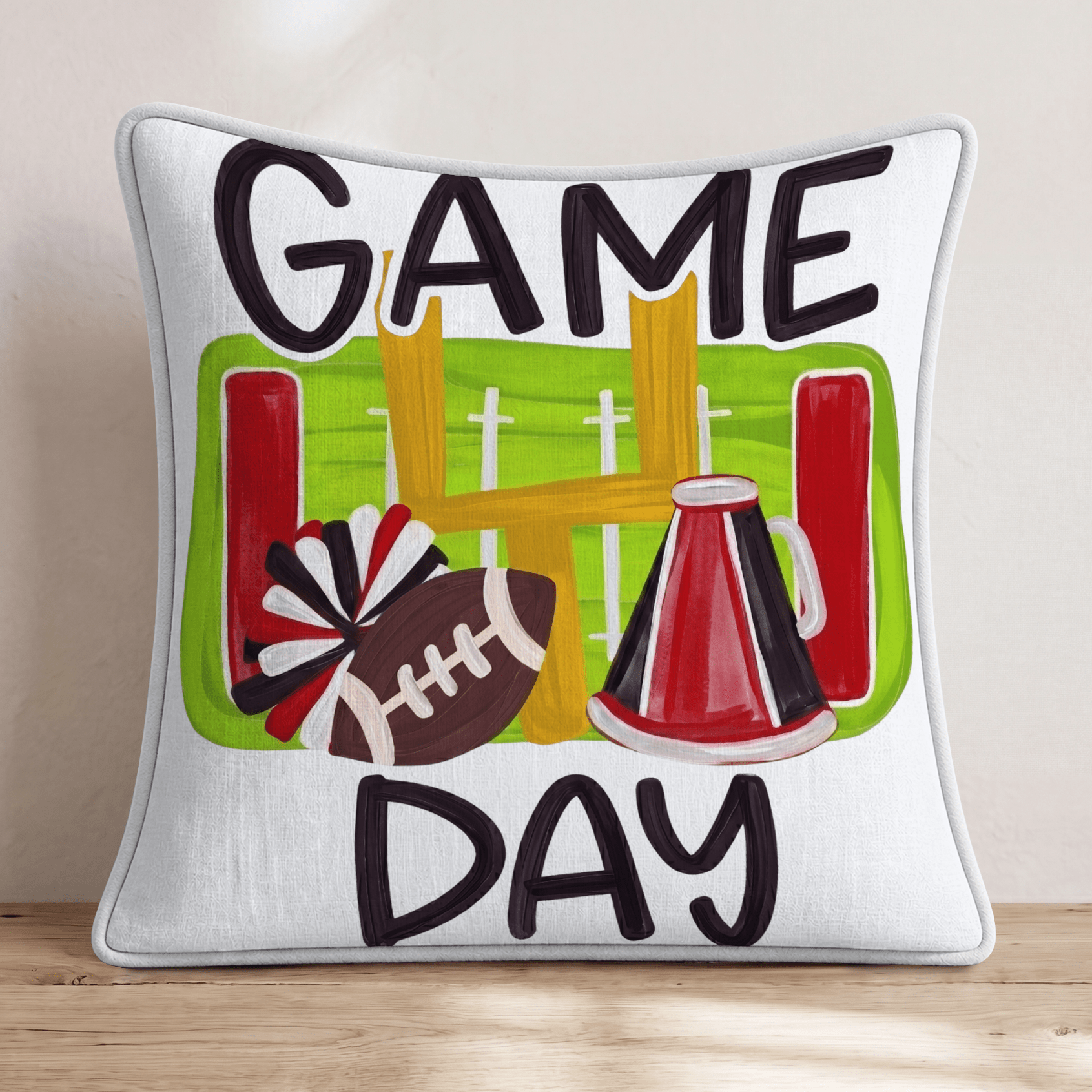 Game Day Ready Throw Pillow - Hillcroft Home