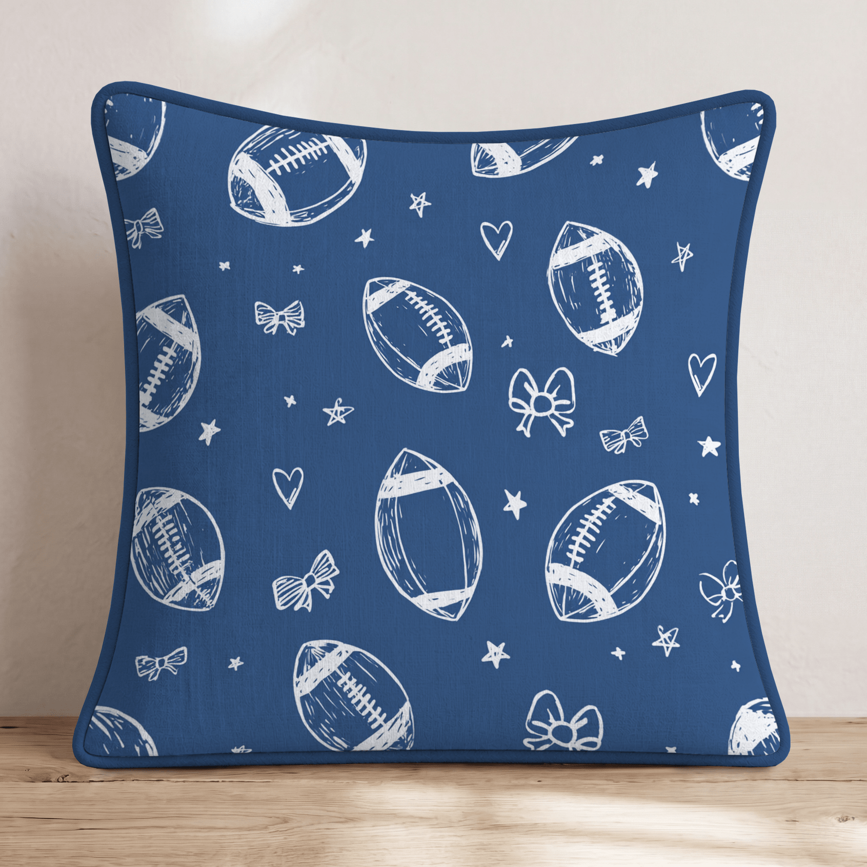 Game Day Sketches Throw Pillow - Hillcroft Home