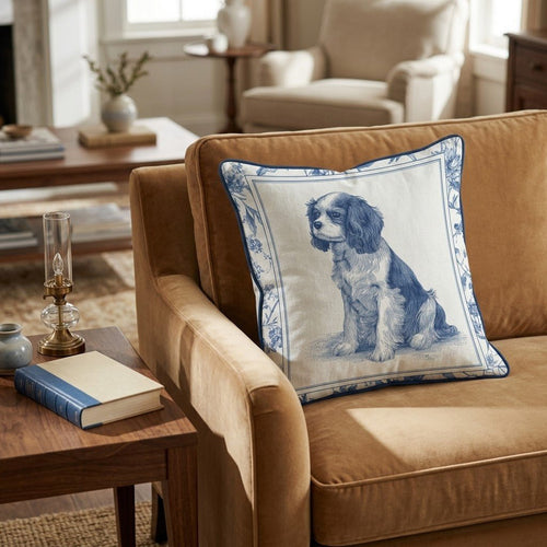 Garden Cavalier Throw Pillow - Hillcroft Home