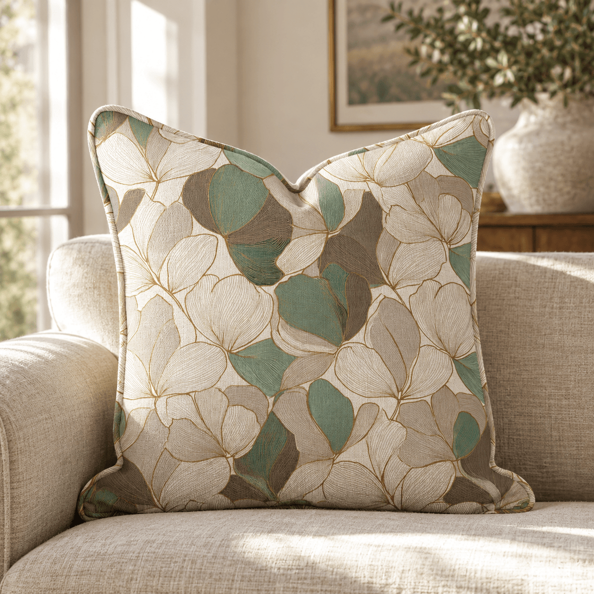 Garden Drift Throw Pillow throw pillow - Hillcroft Home
