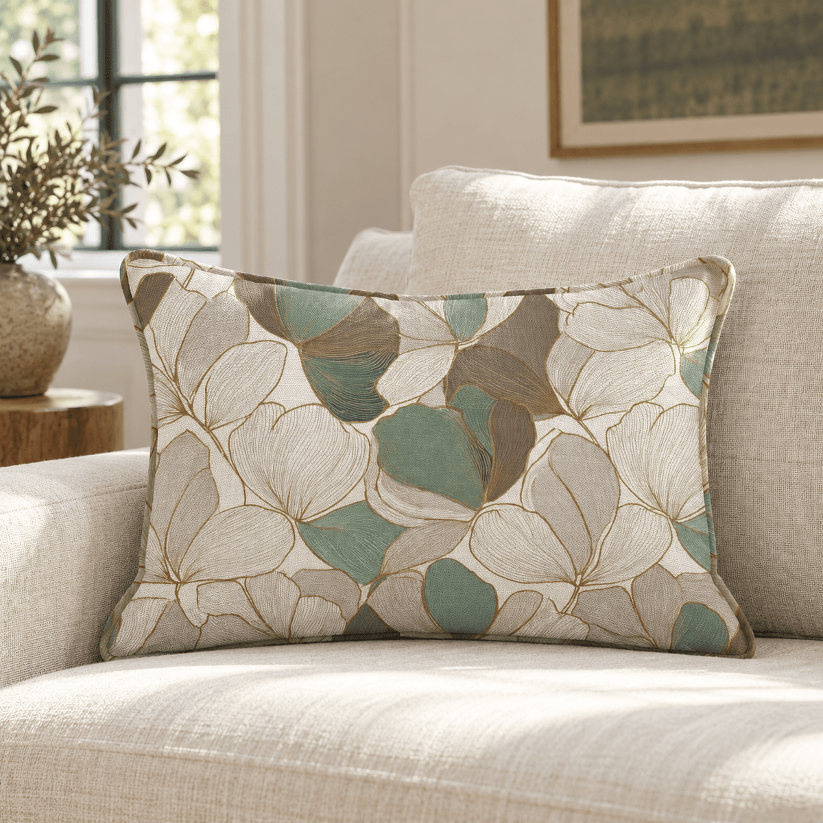 Garden Drift Throw Pillow throw pillow - Hillcroft Home