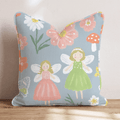 Garden Fairies Throw Pillow - Hillcroft Home