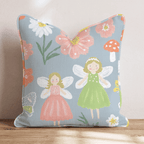 Garden Fairies Throw Pillow - Hillcroft Home