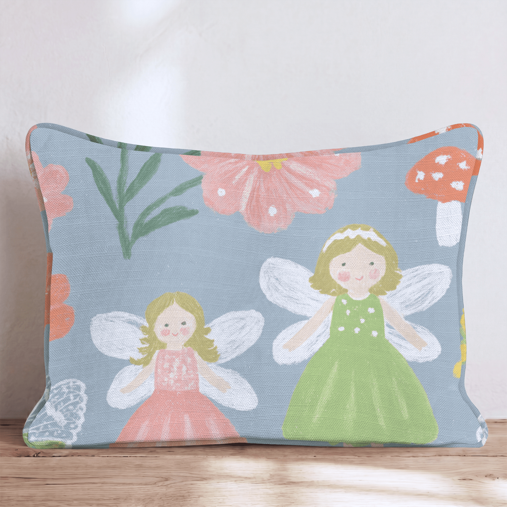 Garden Fairies Throw Pillow - Hillcroft Home