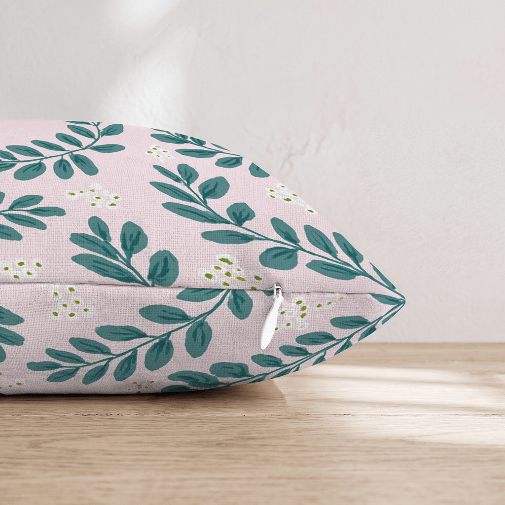 Garden Garland Throw Pillow - Hillcroft Home