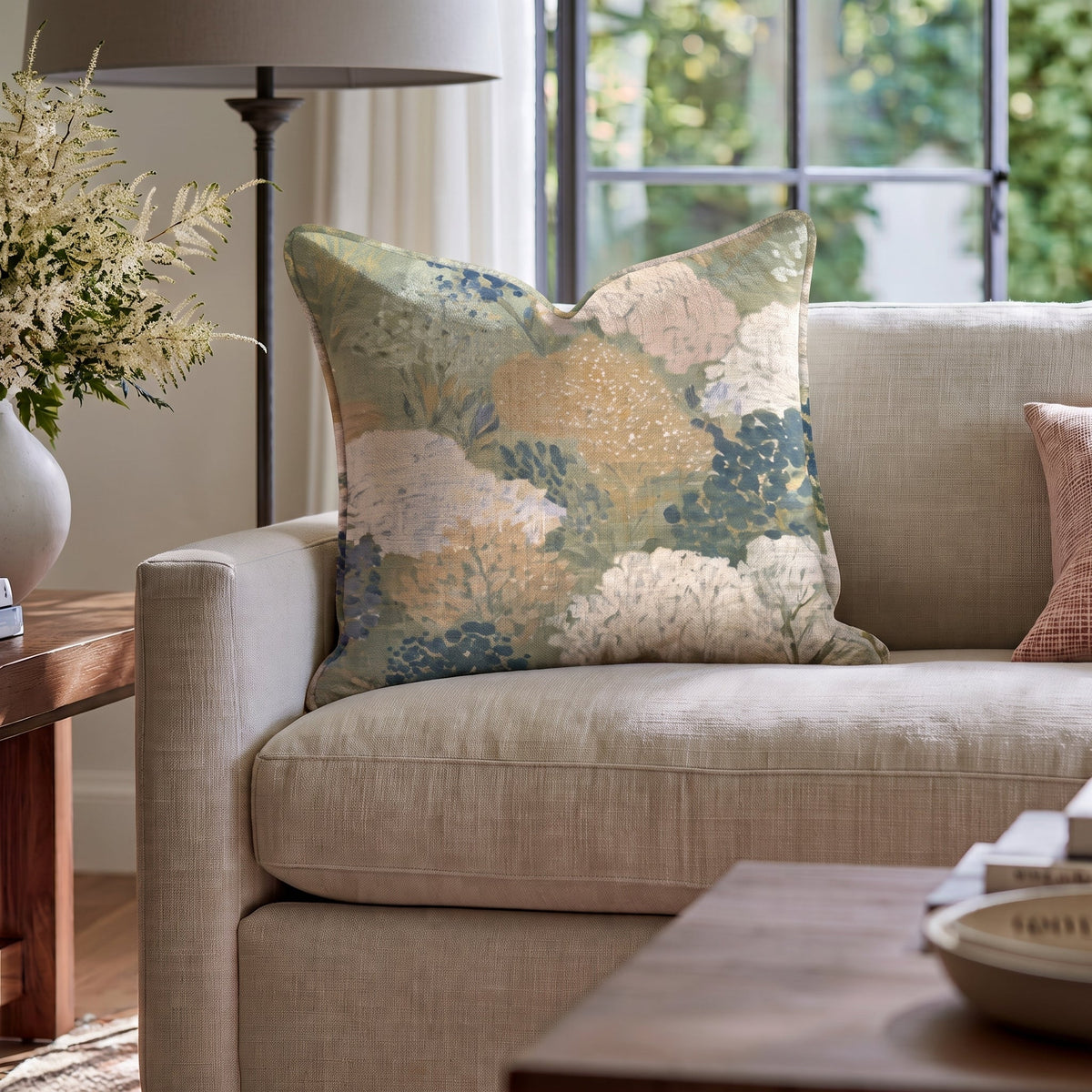 Garden Gate Throw Pillow throw pillow - Hillcroft Home