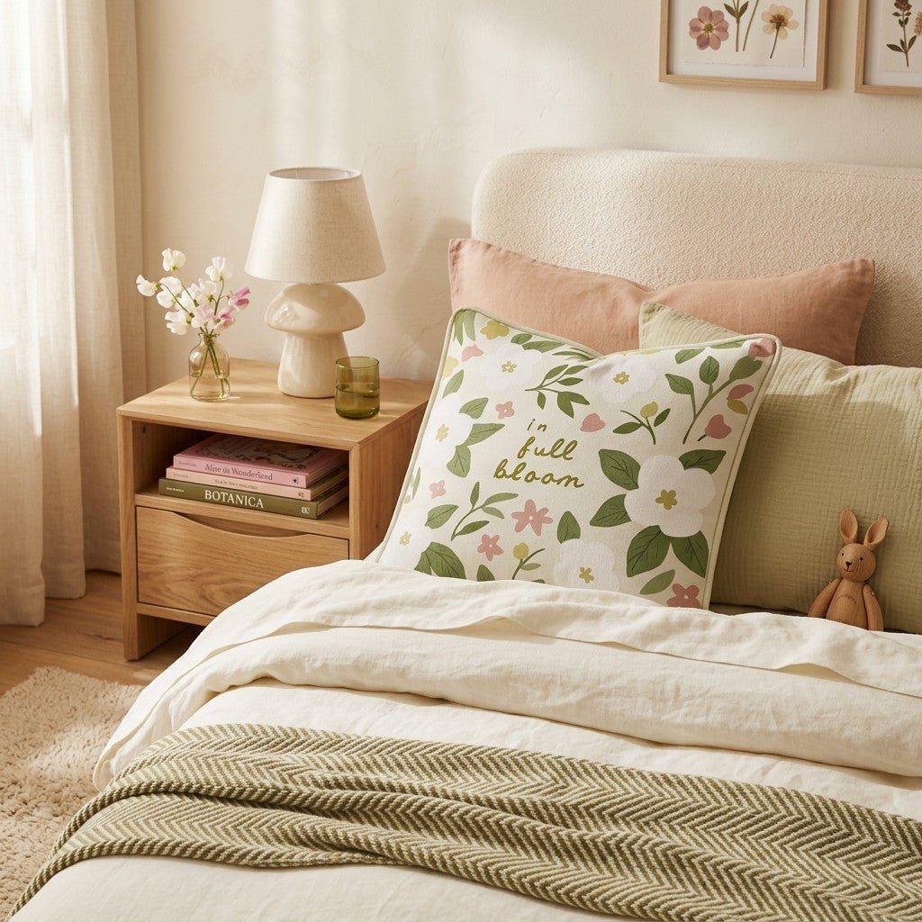 Garden in Bloom Throw Pillow - Hillcroft Home