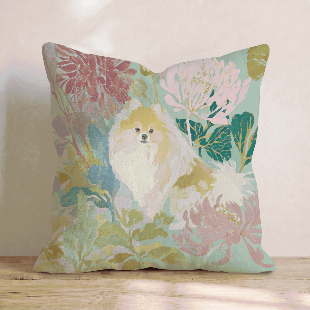Garden Pom Throw Pillow - Hillcroft Home