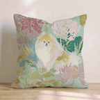 Garden Pom Throw Pillow - Hillcroft Home