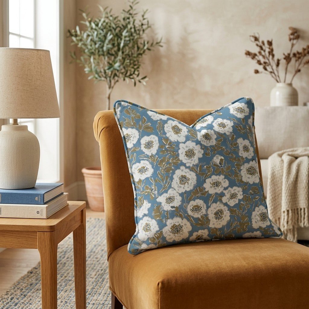 Garden Posy Throw Pillow - Hillcroft Home