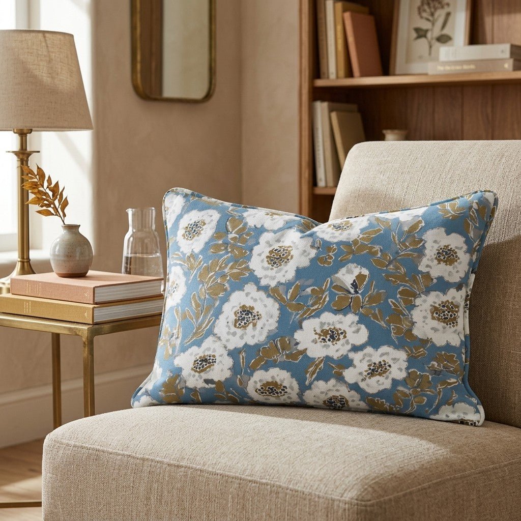 Garden Posy Throw Pillow - Hillcroft Home