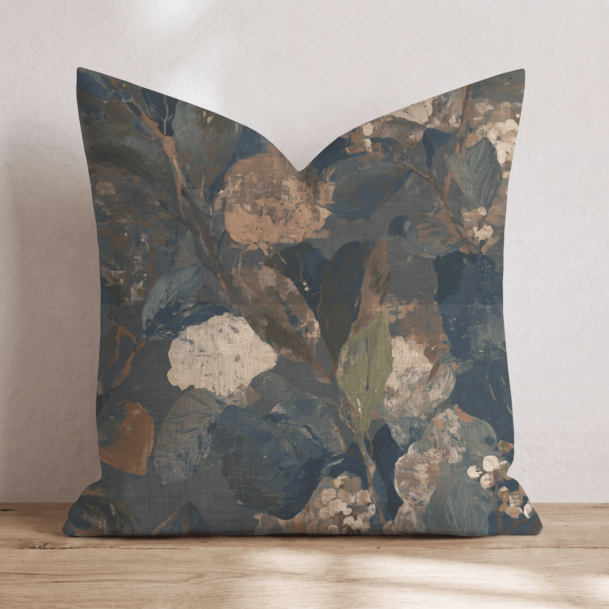 Garden Stroll Ochre Throw Pillow throw pillow - Hillcroft Home