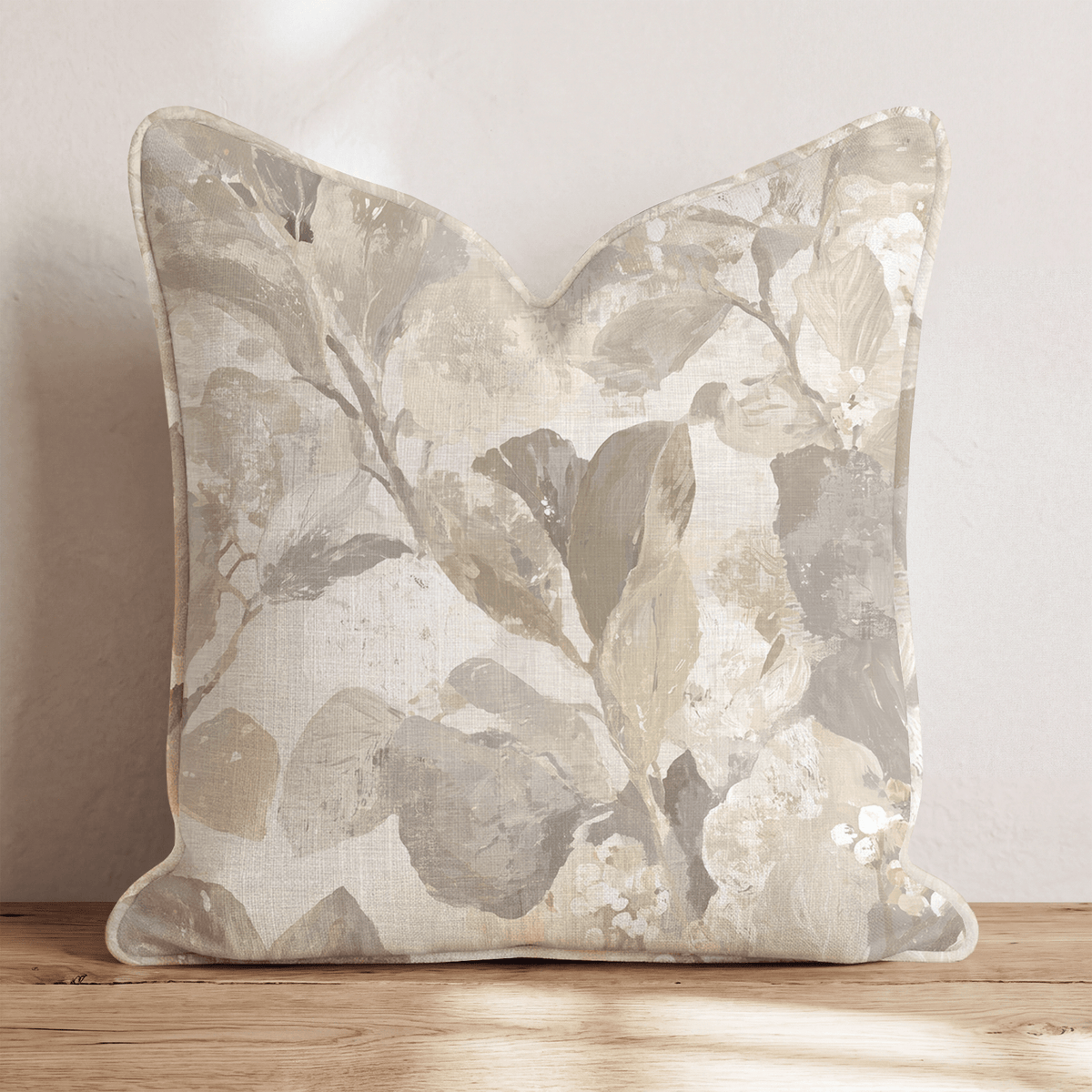 Garden Stroll Sandstone Throw Pillow throw pillow - Hillcroft Home