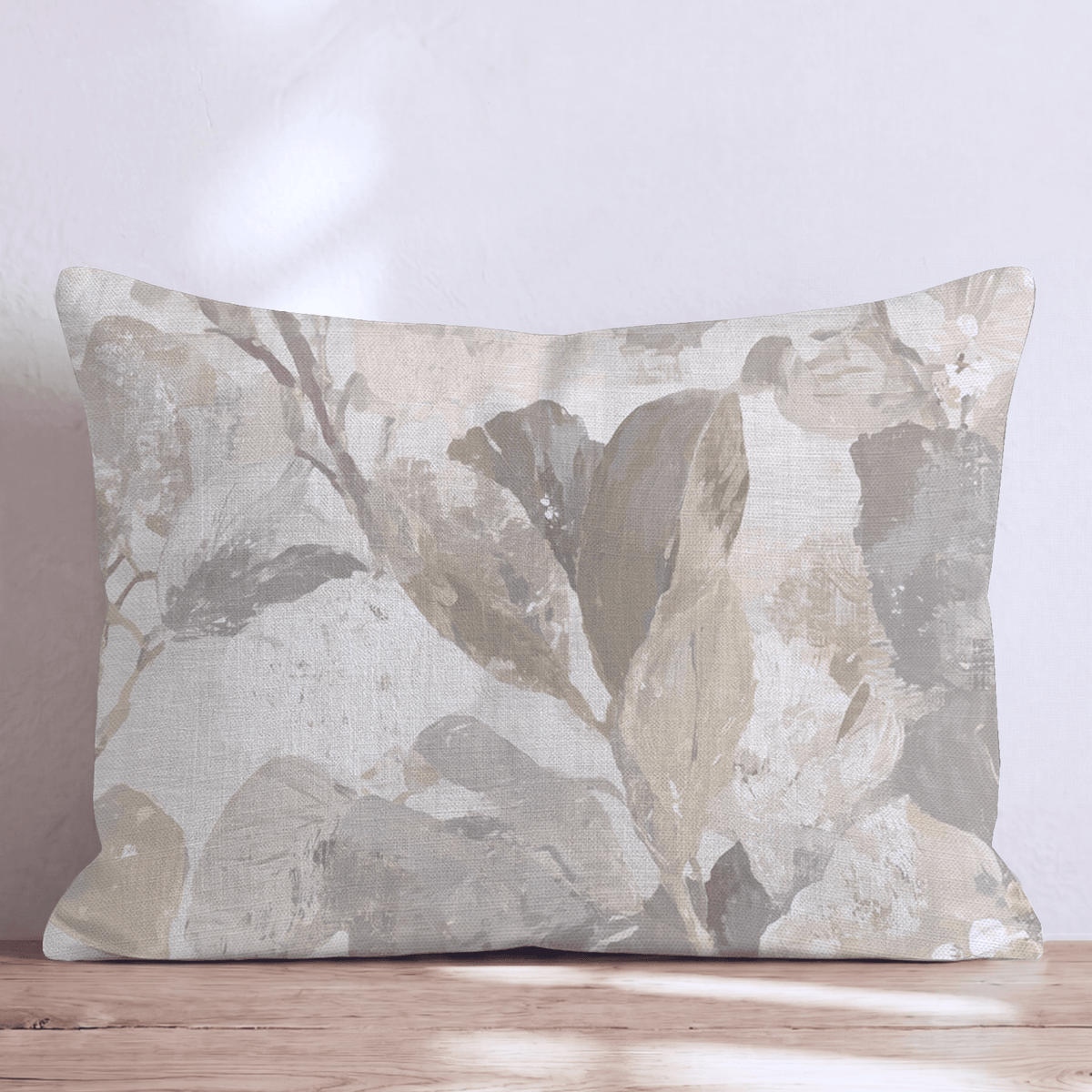 Garden Stroll Sandstone Throw Pillow throw pillow - Hillcroft Home