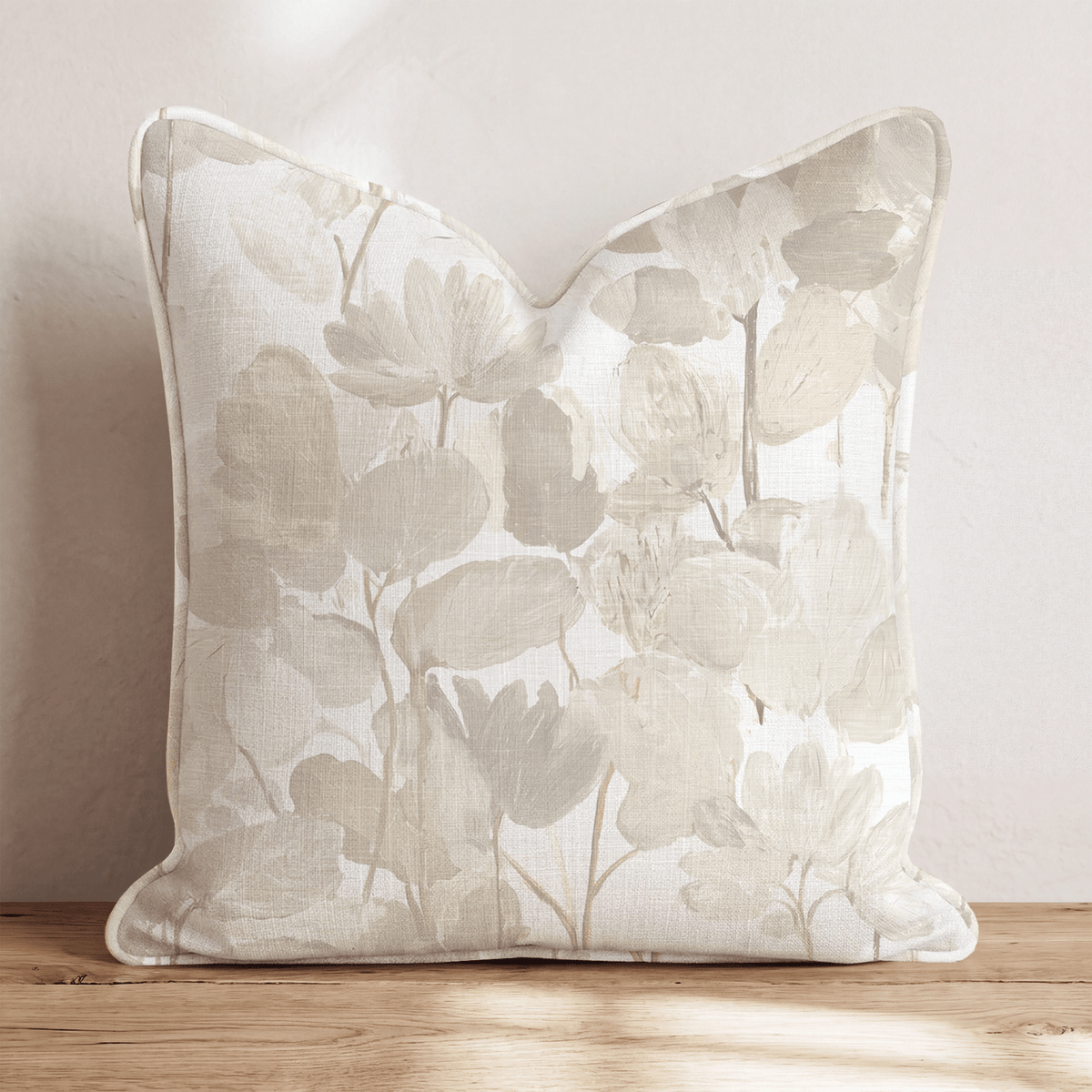 Garden Verse Driftwood Throw Pillow throw pillow - Hillcroft Home