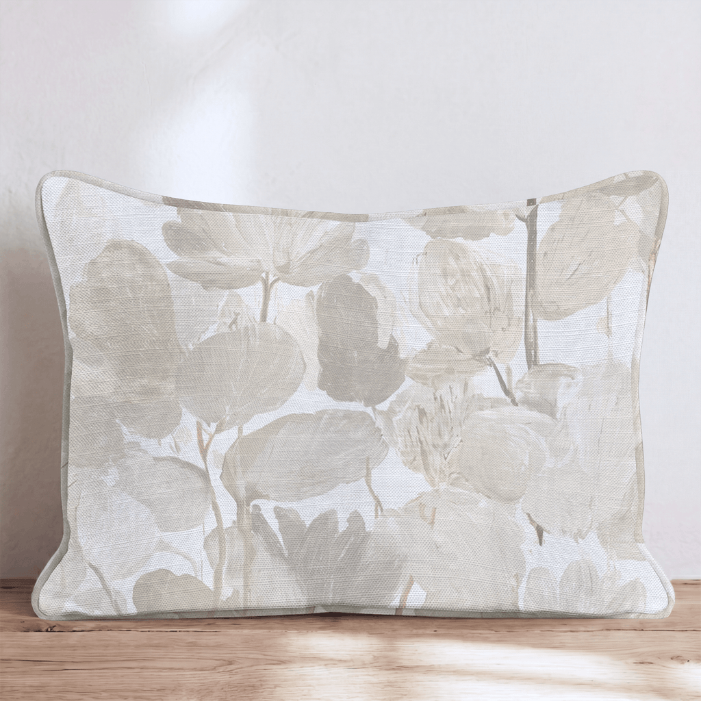 Garden Verse Driftwood Throw Pillow throw pillow - Hillcroft Home