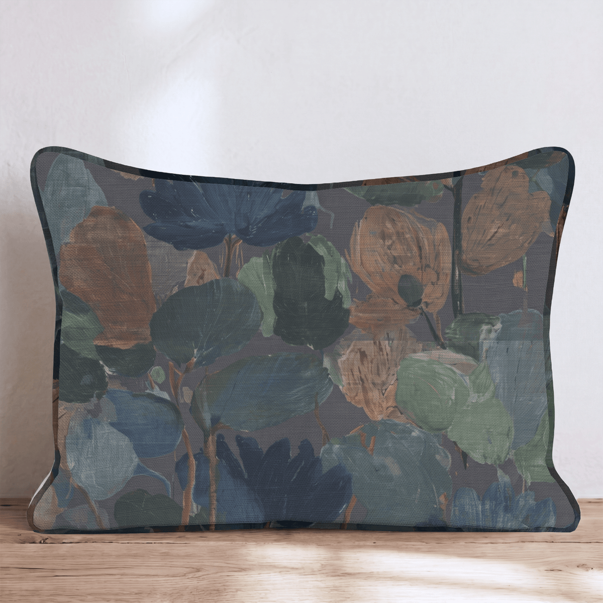 Garden Verse Rust Throw Pillow throw pillow - Hillcroft Home