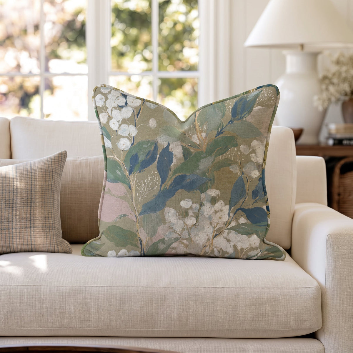 Garden Walk Throw Pillow throw pillow - Hillcroft Home