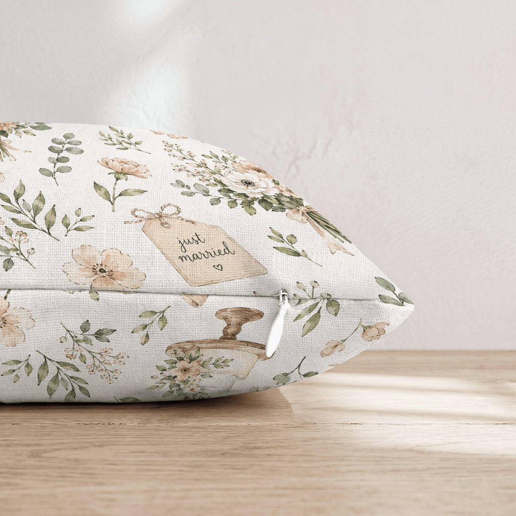 Garden Wedding Throw Pillow - Hillcroft Home
