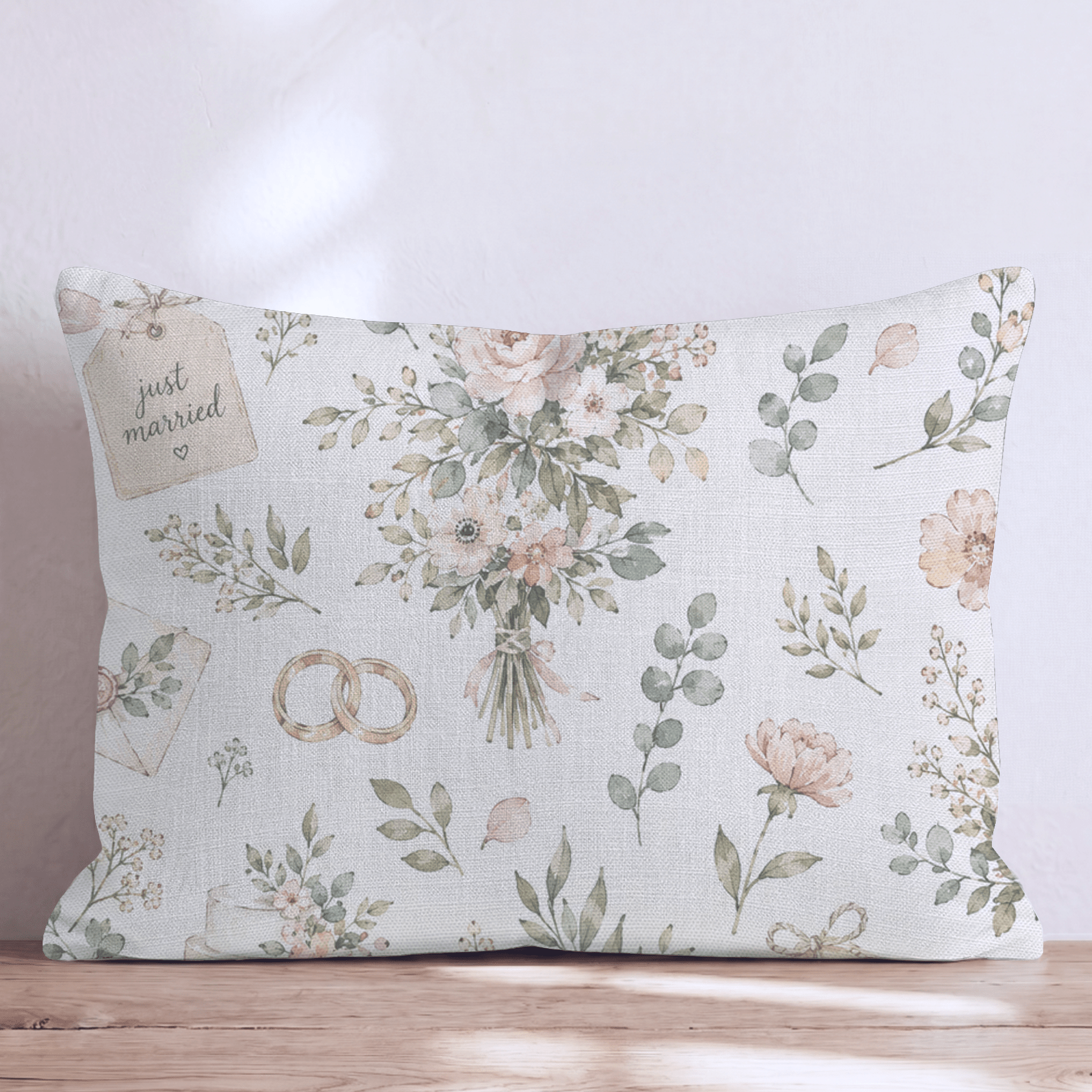 Garden Wedding Throw Pillow - Hillcroft Home