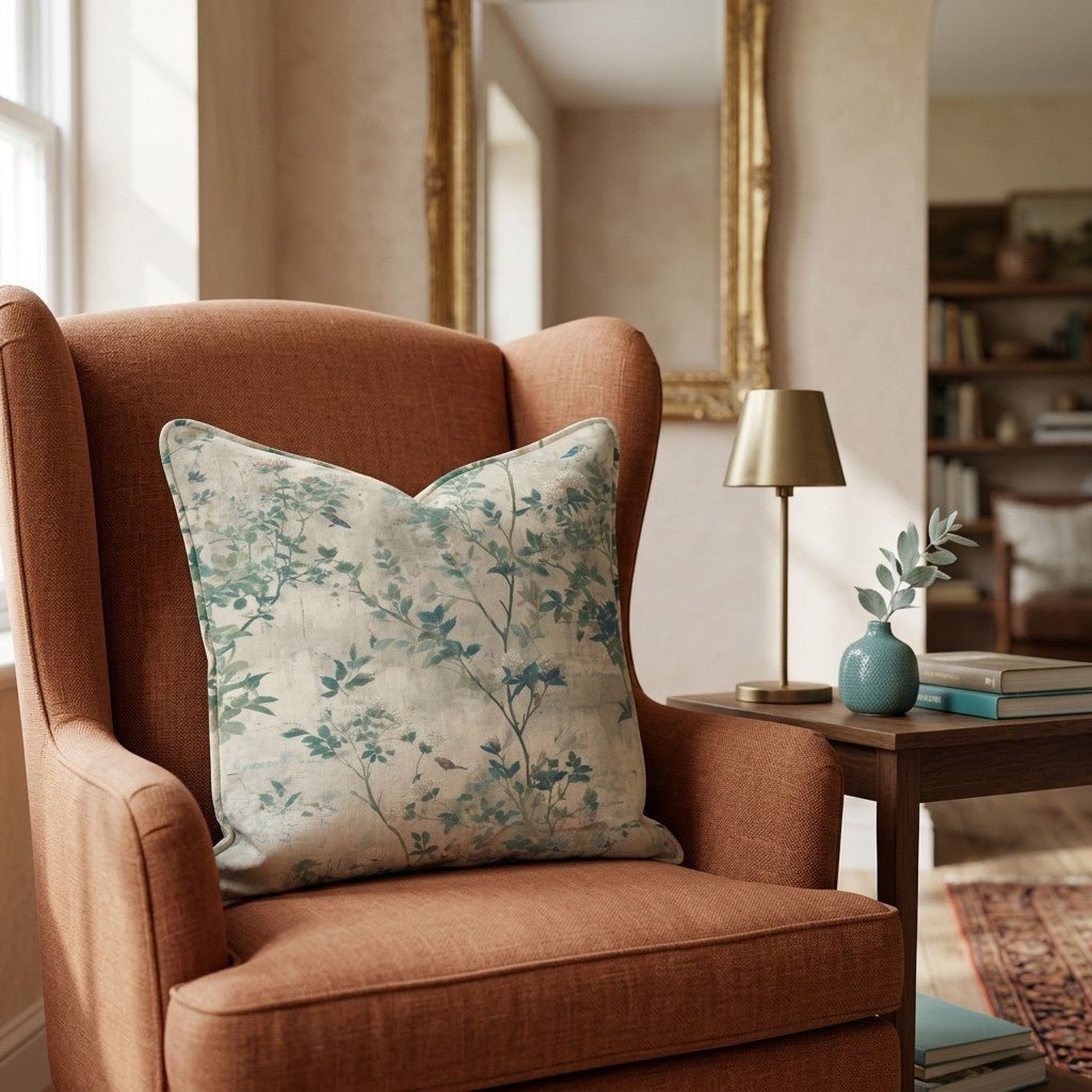 Gardener's Cottage Throw Pillow - Hillcroft Home