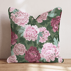 Gardenia Peonies Throw Pillow - Hillcroft Home