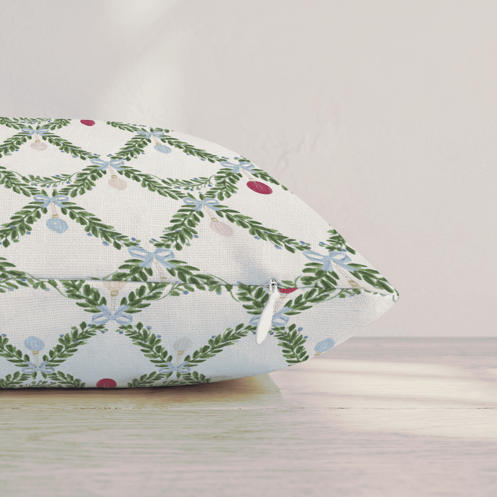 Garland Gala Throw Pillow throw pillow - Hillcroft Home