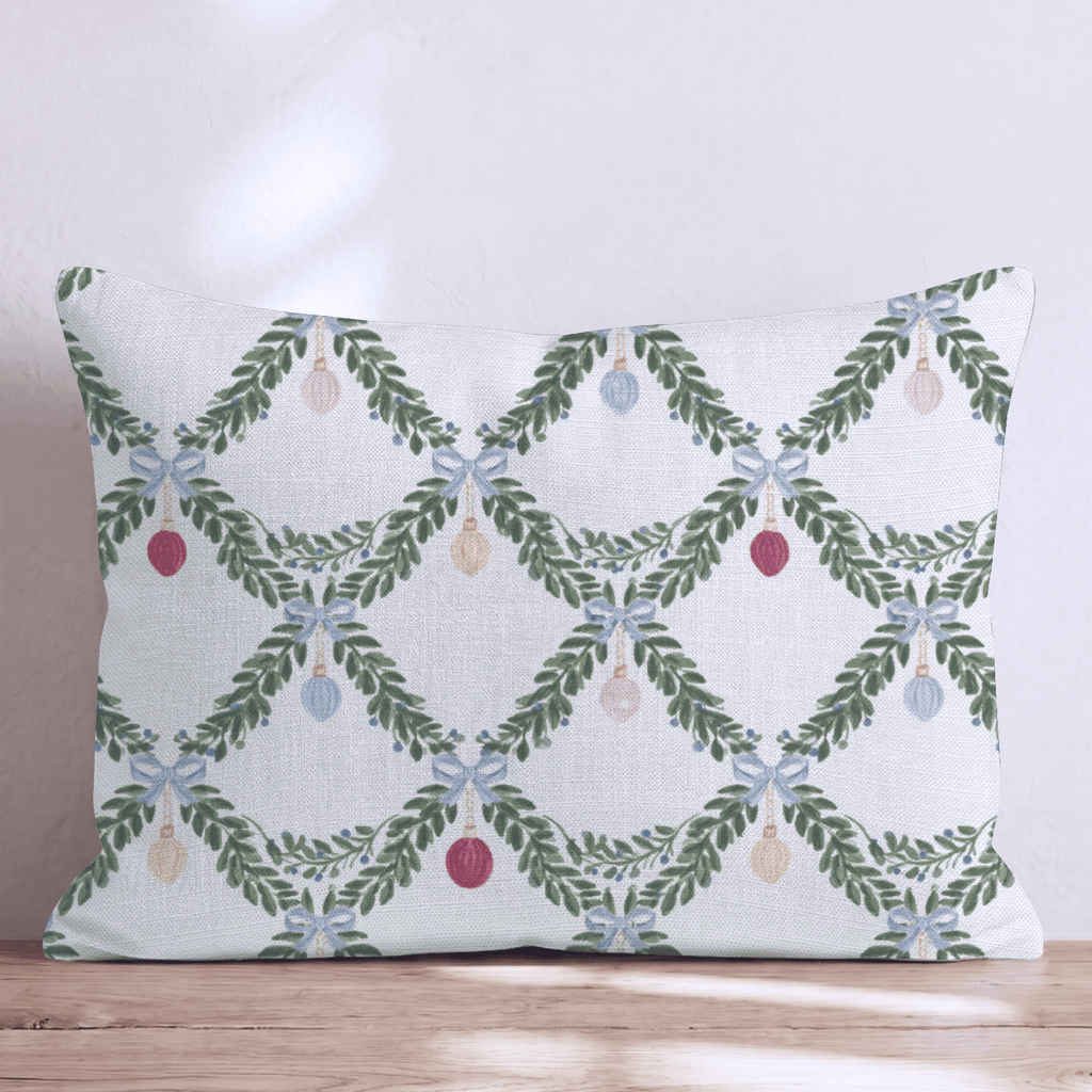 Garland Gala Throw Pillow throw pillow - Hillcroft Home